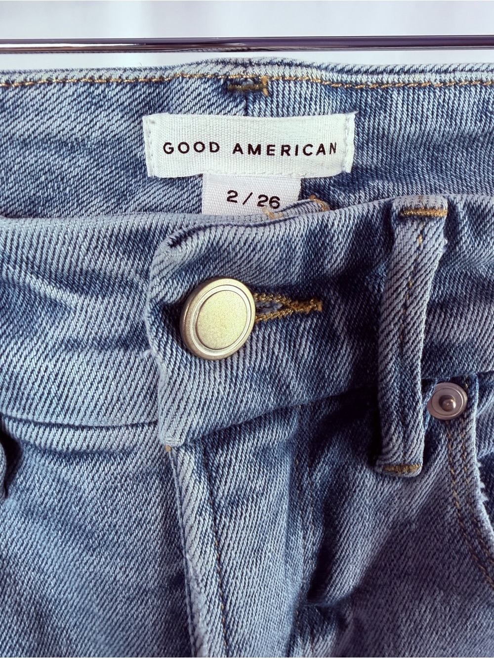 Good American Good Boy Straight Jeans in Indigo 382 Blue Size 2 or 26 - Picture 6 of 9